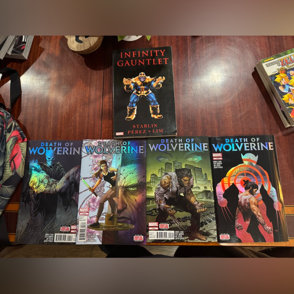 Marvel Comics Collection: Infinity Gauntlet & Death of Wolverine Issues 1-4